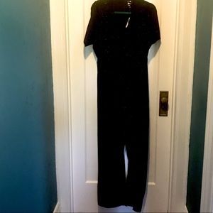 Black glittery jumpsuit